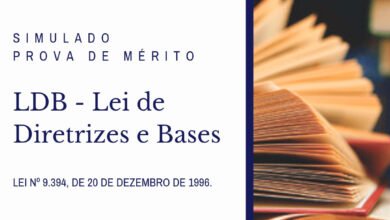 Simulado de prova de concurso público LDB - Lei de Diretrizes e Bases