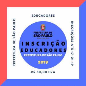 inscrição educadores sp 2019