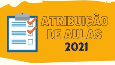 atribuição de aulas 2021