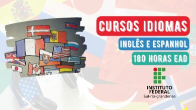 cursos inglês e espanhol EAD IFSUL