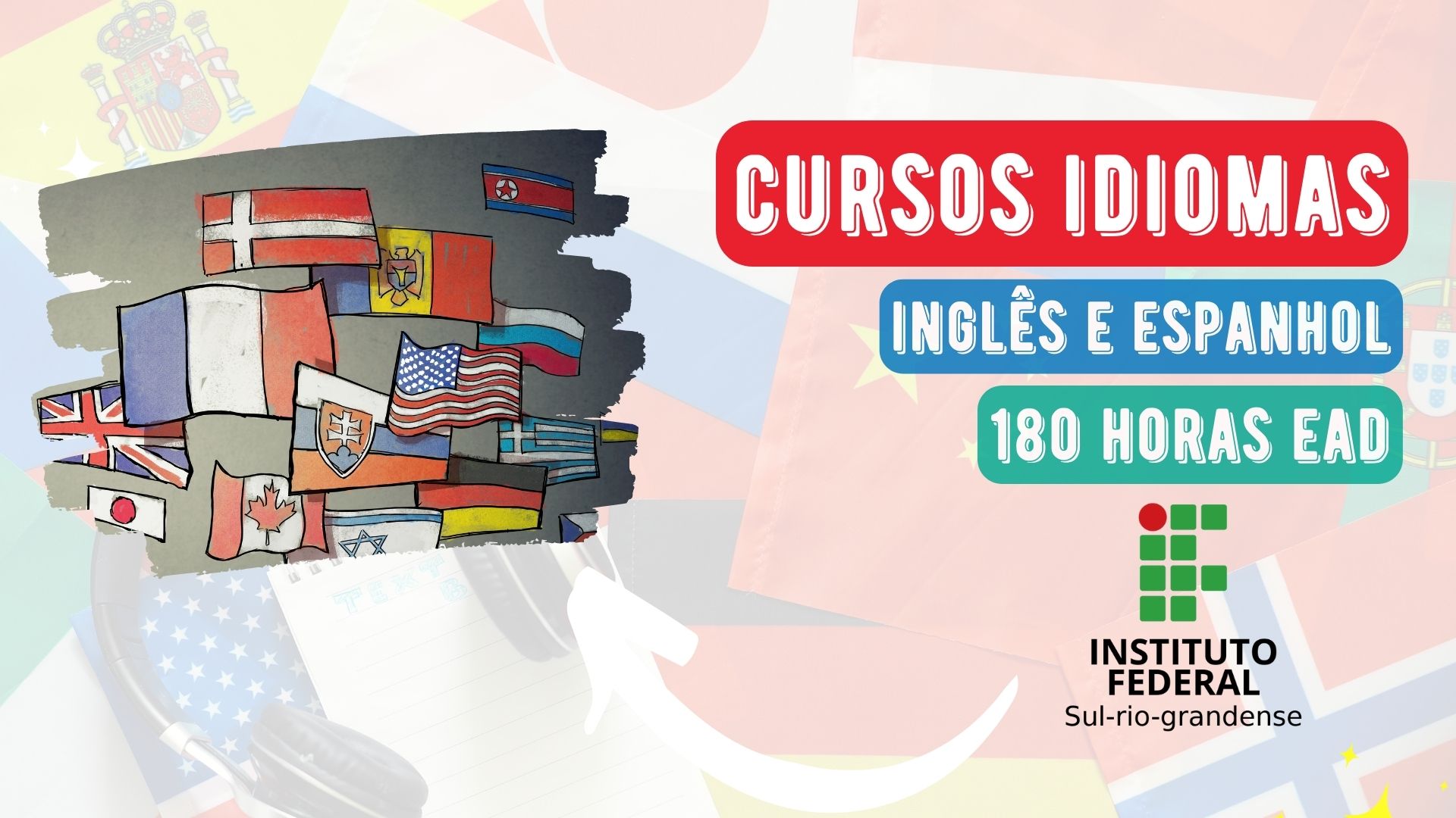 cursos inglês e espanhol EAD IFSUL