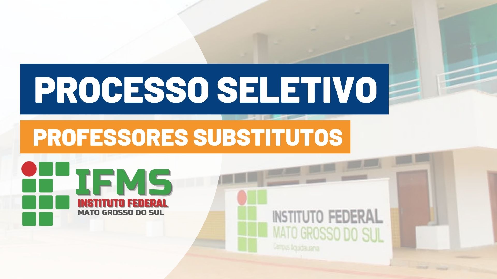 Processo Seletivo professores IFMS