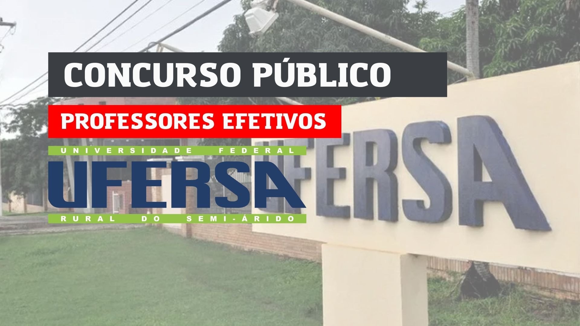 Concurso Professores Efetivos UFERSA