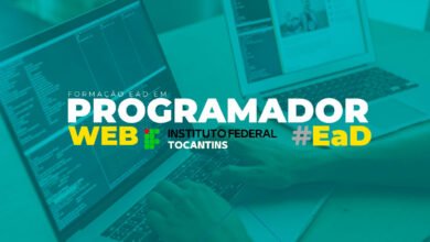 Banner do Curso de Programador WEB do IFTO