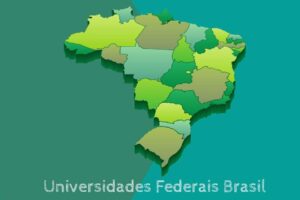 Imagem do mapa do Brasil representando as universidades do país