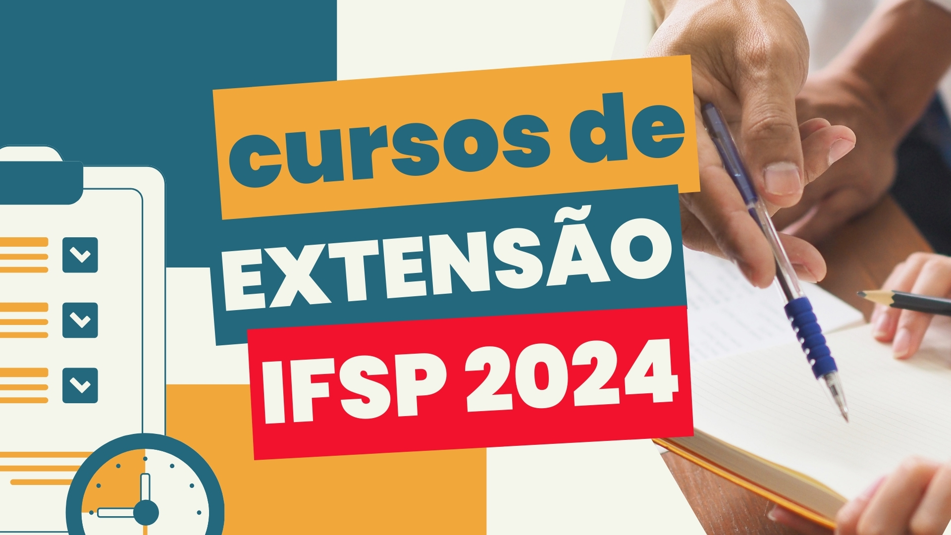 O Instituto Federal de São Paulo - IFSP anuncia processo seletivo para Cursos de Extensão Gratuitos Presenciais e EAD em 2024.