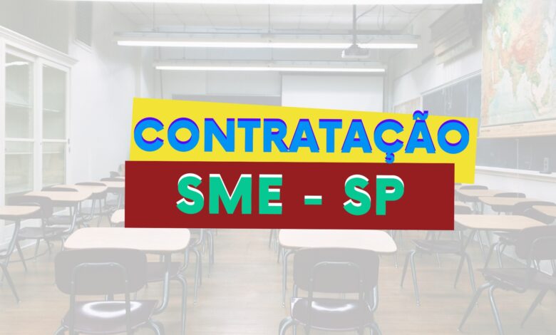 SME - SP anuncia contratação de 2.500 professores temporários de Educação Infantil, Ensino Fundamental e Médio para atuação no ano de 2024.