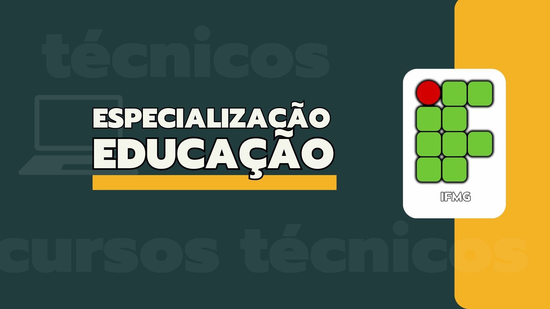 IFMG abre inscrições para Especialização 100% EAD na área da Educação com vagas em diversas áreas. Inscrições gratuitas até 04 de fevereiro.