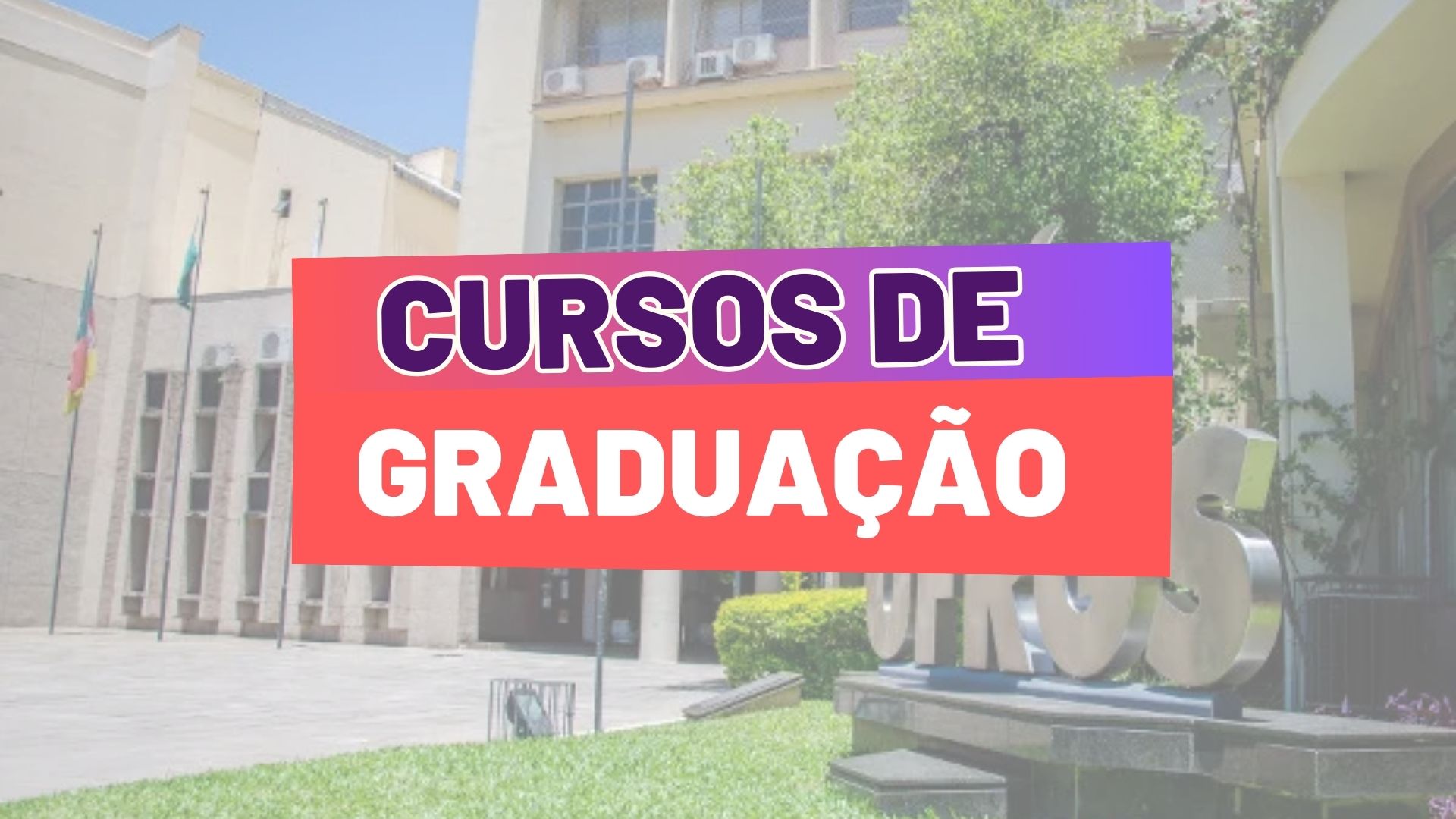 A Universidade Federal do Rio Grande do Sul - UFRGS recebe inscrições para 2 Cursos de Graduação EAD Gratuitos até 22 de abril.