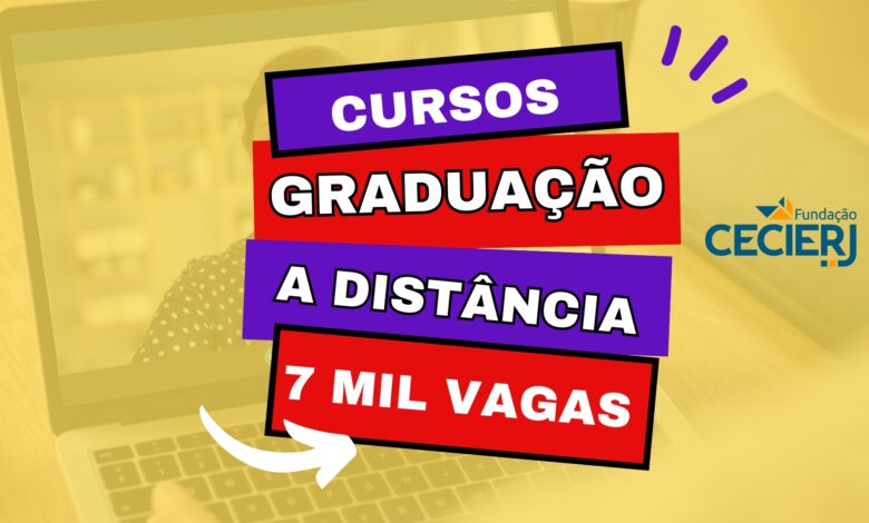 Consórcio CEDERJ abre inscrições para 16 Cursos de Graduação EAD com 7 mil vagas para 2024 em 7 Universidades Públicas. Confira!