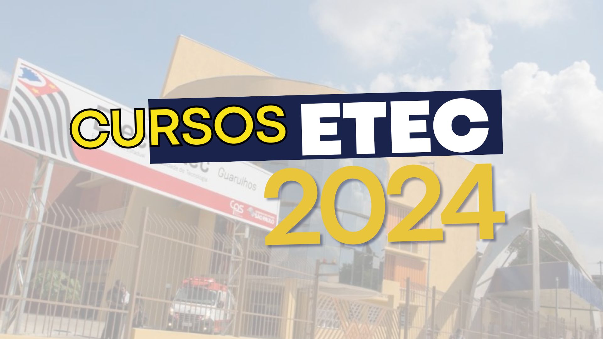 A ETECs recebe inscrições para 41 mil vagas em cursos técnicos gratuitos presenciais e EAD até 9 de maio. Confira detalhes