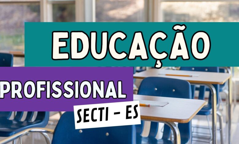 Inscrições professores Educação Profissional