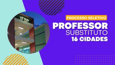 O Instituto Federal de São Paulo - IFSP PRORROGA as inscrições do Processo Seletivo para Professores Substitutos em 16 cidades do Estado.