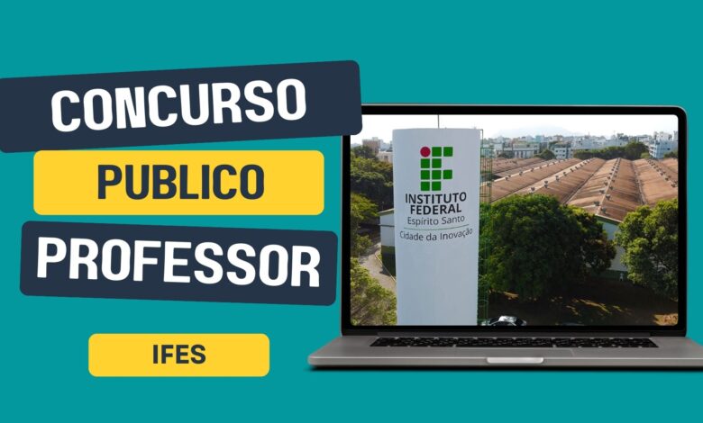 O Instituto Federal do Espírito Santo - IFES anuncia Edital de Concurso Público para Professor Efetivo com 49 vagas em diversas áreas.