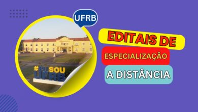 A Universidade Federal do Recôncavo da Bahia - UFRB anunciou 3 Editais de Seleção com 450 vagas GRATUITAS para Especialização EAD em 2024.