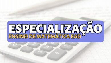 A Universidade Federal do Recôncavo da Bahia - UFRB abre inscrições para Especialização em Ensino de Matemática EAD com 150 vagas 2024.