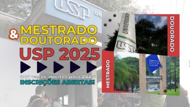 Universidade de São Paulo - USP abre inscrições para 19 Programas de Mestrado e Doutorado com 840 vagas para 2025! Inscreva-se!