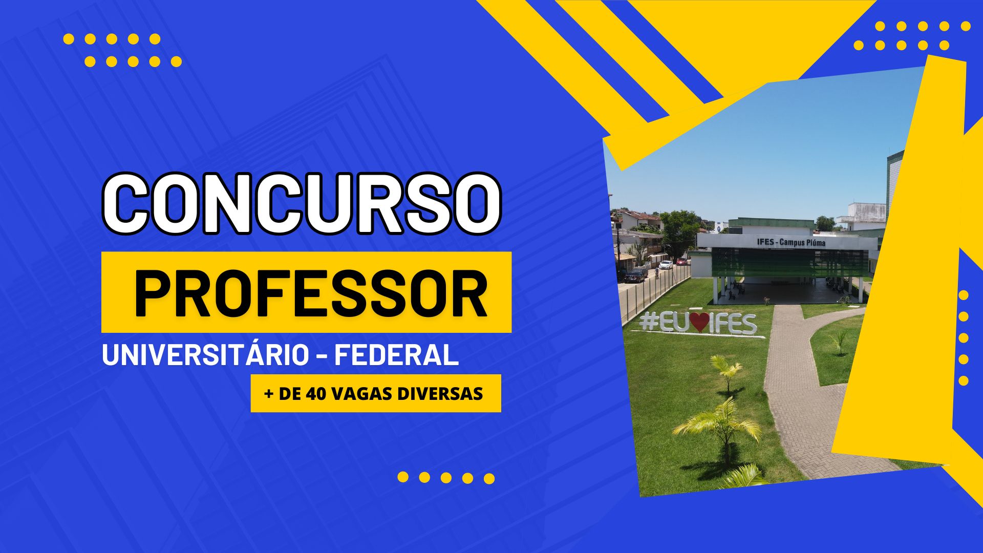 Instituto Federal do Espírito Santo - IFES recebe inscrições para professor universitário em diversas áreas até 4 de agosto.