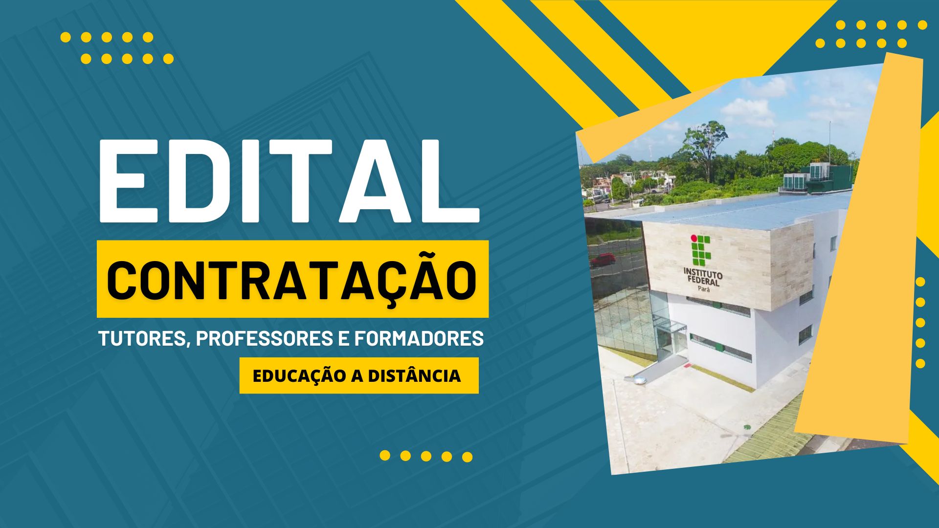 IFPA anuncia 80 vagas na EAD para Professores, Formadores e Tutores. Aproveite essa oportunidade e inscreva-se!