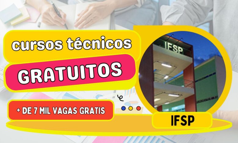 Inscrições abertas para os Cursos Técnicos do IFSP até 06 de setembro, com 7 mil vagas disponíveis. Não perca a oportunidade!