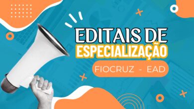 Confira e acesse 2 Editais ABERTOS da Fiocruz para Cursos de Especialização na Educação EAD. Inscreva-se e transforme sua carreira!