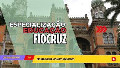 FIOCRUZ Reabre as inscrições para Especialização EAD em Tecnologias Educacionais com 240 vagas em 5 Estados! Confira detalhes!