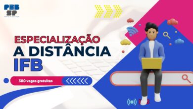 Instituto Federal de Brasília - IFB anuncia Edital para Especialização EAD em Docência na Educação Profissional com 300 vagas inéditas!