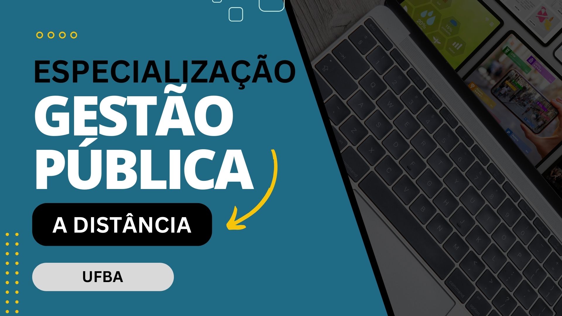 Garanta sua vaga na Especialização em Gestão Pública EAD da UFBA. Inscrições abertas até em 3 dias. Não perca essa oportunidade!