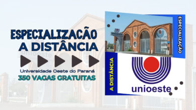 UNIOESTE lança 2 Editais para Especialização EAD na Educação, oferecendo flexibilidade e qualidade para aprimorar sua carreira. Inscreva-se!