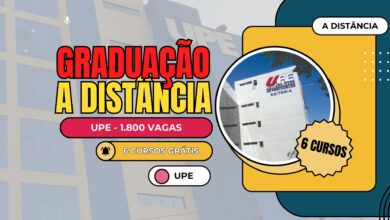 "Gradue-se em Casa! Inscrições Abertas na UPE com 1.800 Vagas em 6 Cursos Superiores EAD. Aproveite essa oportunidade de estudar em 2025