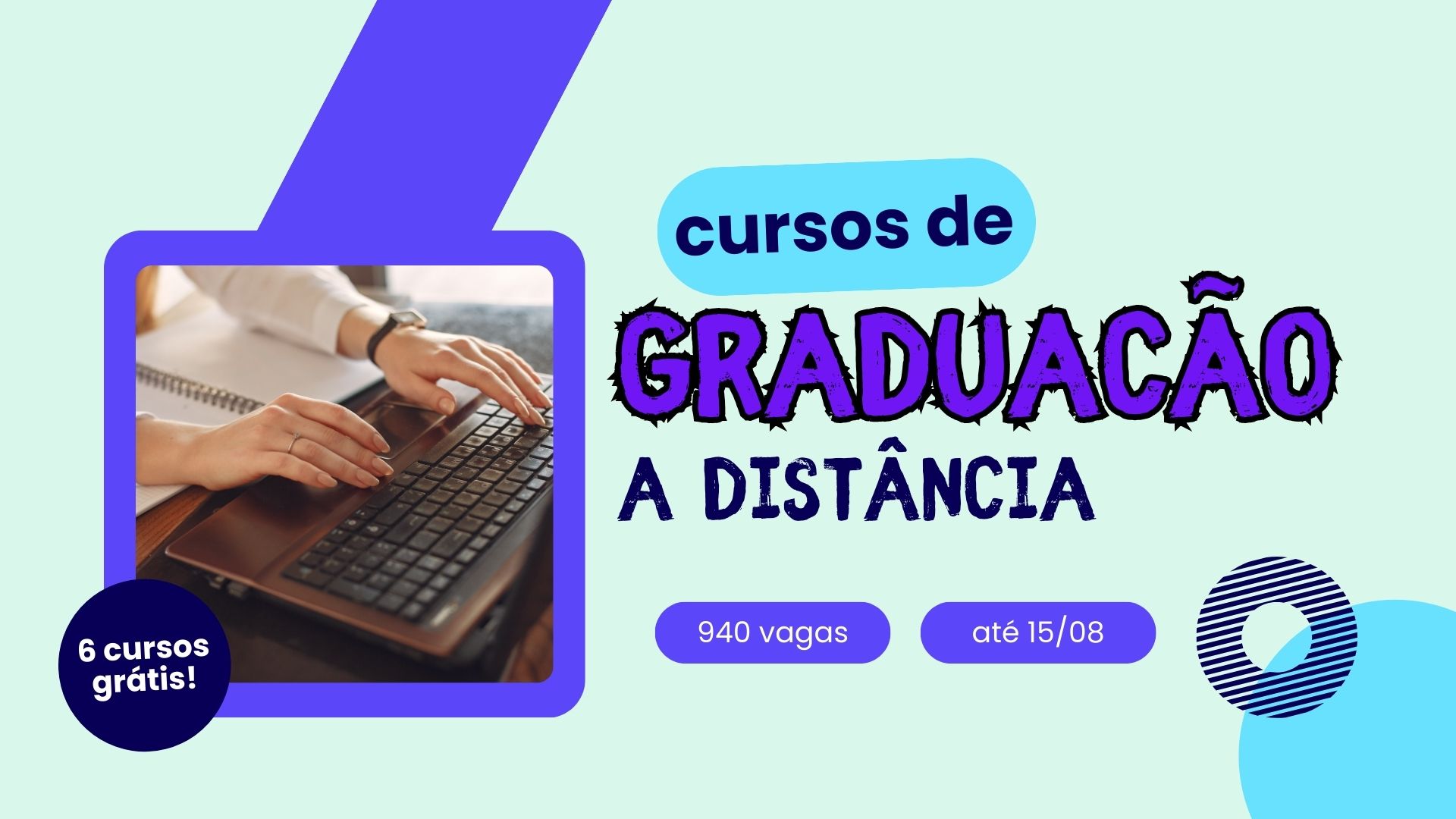 Garanta sua vaga nas 940 opções de Graduações EAD da UNIVASF! Inscrições abertas até amanhã. Não perca essa oportunidade!