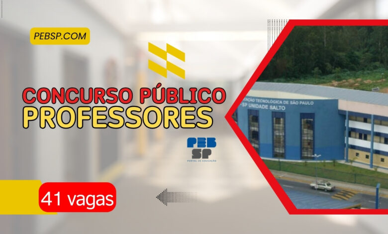 IFSP: Inscrições para Concurso Público de Professores Efetivos encerram inscrições até amanhã, dia 10/09. Confira e inscreva-se!