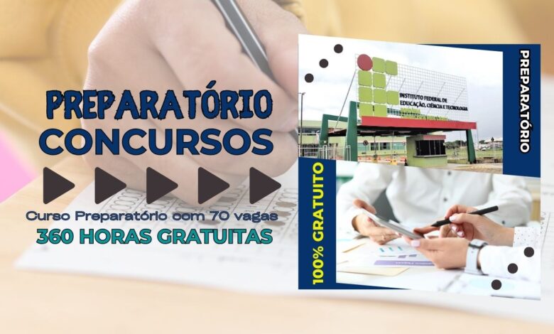 Instituto Federal de Rondônia - IFRO abre inscrições para Curso Preparatório para Concursos Públicos com 360 horas 100% GRATUITAS!