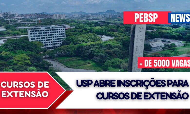 A Melhor Universidade da América latina - USP abre + de 5000 vagas gratuitas em Cursos 100% EAD Inscrições abertas. Inscreva-se!