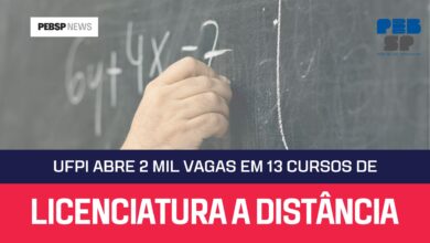 UFPI abre inscrições para 13 cursos de Licenciatura Gratuitos e EAD com mais de 2 mil vagas! Inscrições abertas e início em 2025! Confira!