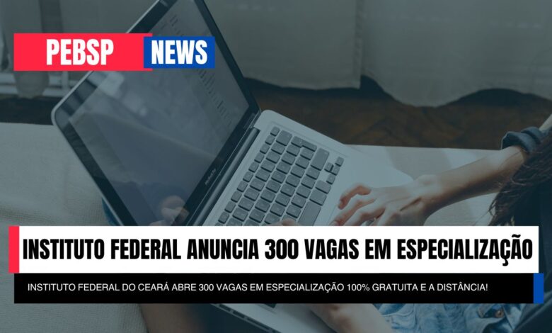 Você está pronto para o futuro da educação? Especialização EAD em Docência no IFCE - abre 300 vagas GRÁTIS. Inscreva-se e faça a diferença!