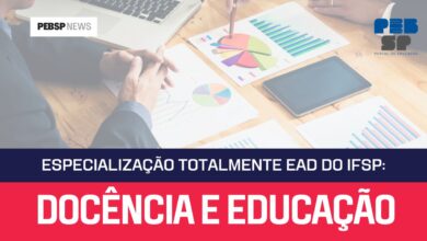 Hoje (21), o IFSP encerra as inscrições para a Especialização em Docência, totalmente EAD. Não perca essa oportunidade!