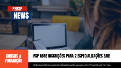 Estude GRÁTIS no IFSP! 80 vagas em 2 cursos de especialização EAD. Qualidade, flexibilidade e sucesso profissional. Inscreva-se já!