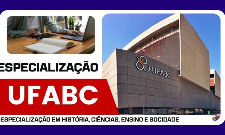 Interessado em Especialização 100% EAD? UFABC abre 210 vagas para Especialização em História, Ciências, Ensino e Sociedade A DISTÂNCIA!