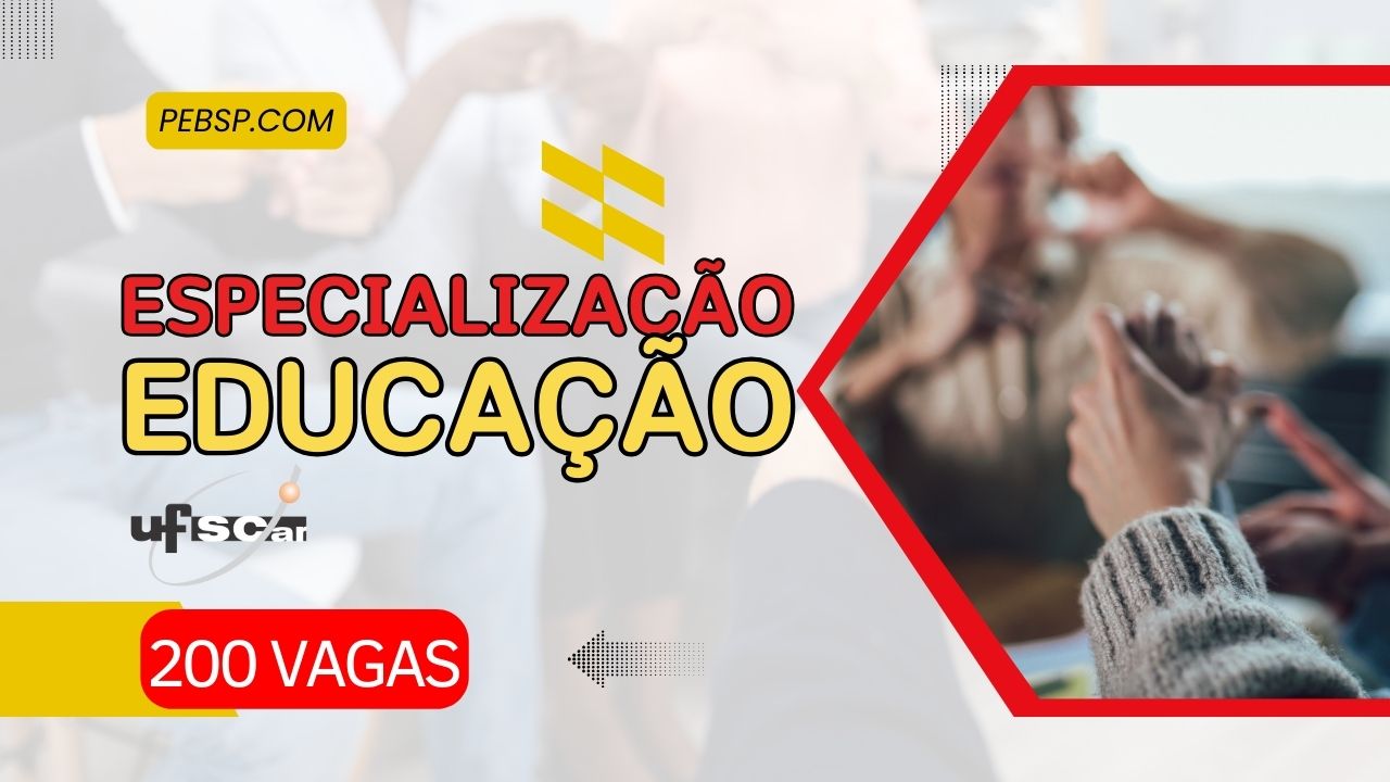 UFSCar inicia hoje as inscrições por 2 dias para Especialização em Educação de Surdos com 200 vagas TOTALMENTE EAD para Graduados! Inscreva-se