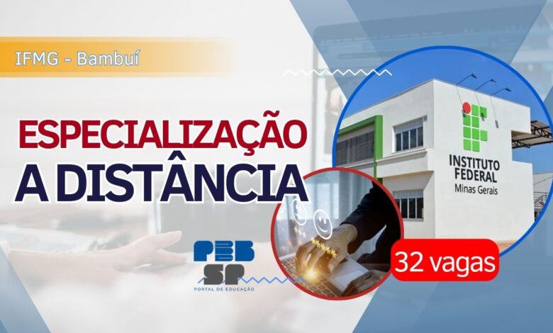 Aproveite a especialização gratuita em Ensino de Ciências e Matemática do IFMG! São 32 vagas disponíveis para aprimorar seus conhecimentos.