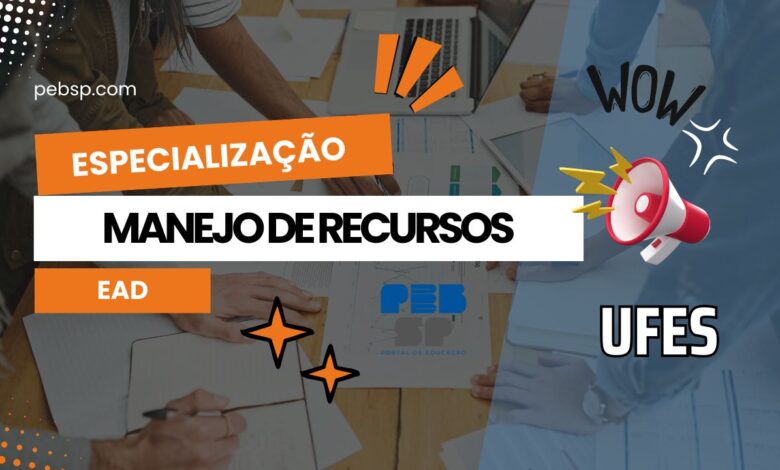 UFES surpreende e abre inscrições para Especialização em Manejo de Recursos Hídricos com vagas para 2024. São 200 vagas gratuitas e EAD