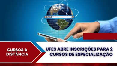 PRORROGADAS as Inscrições da UFES EAD: Gestão em Saúde & Manejo de Recursos Hídricos (EAD). 400 vagas! Inscreva-se até 14/10!