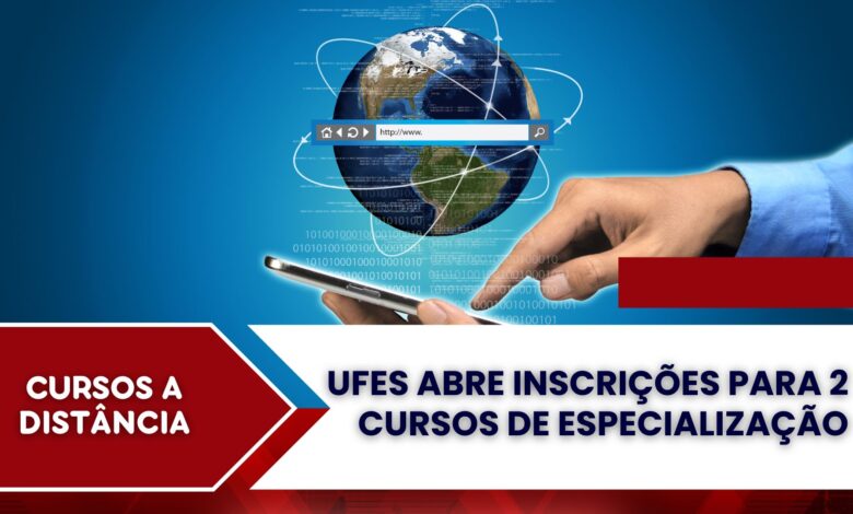 PRORROGADAS as Inscrições da UFES EAD: Gestão em Saúde & Manejo de Recursos Hídricos (EAD). 400 vagas! Inscreva-se até 14/10!