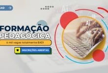 Última chance! Inscrições para cursos de Formação Pedagógica TOTALMENTE EAD encerram neste domingo. Não perca!