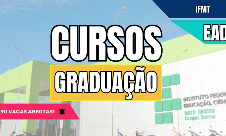 IFMT abre inscrições para Cursos de Graduação EAD com Seleção por meio de Notas do ENEM de 2011 a 2023. Confira e inscreva-se!