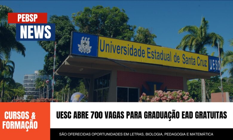 Estude na UESC! Graduação EaD com seleção pelo ENEM (2009-2023) abre 700 vagas com Inscrições GRATUITAS até 18/10. Acesse e garanta sua vaga!