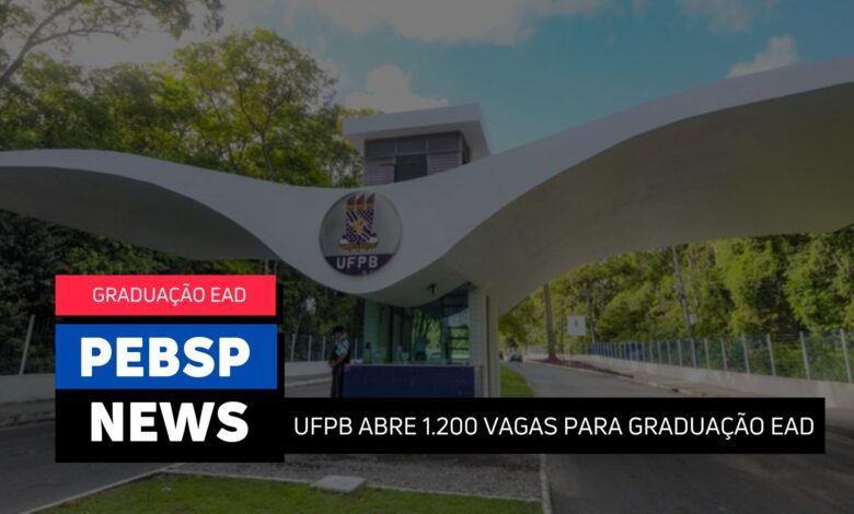 Estude na UFPB! Inscrições abertas para graduação EaD 2025. Vagas com reserva para escolas públicas e professores. Inscreva-se!