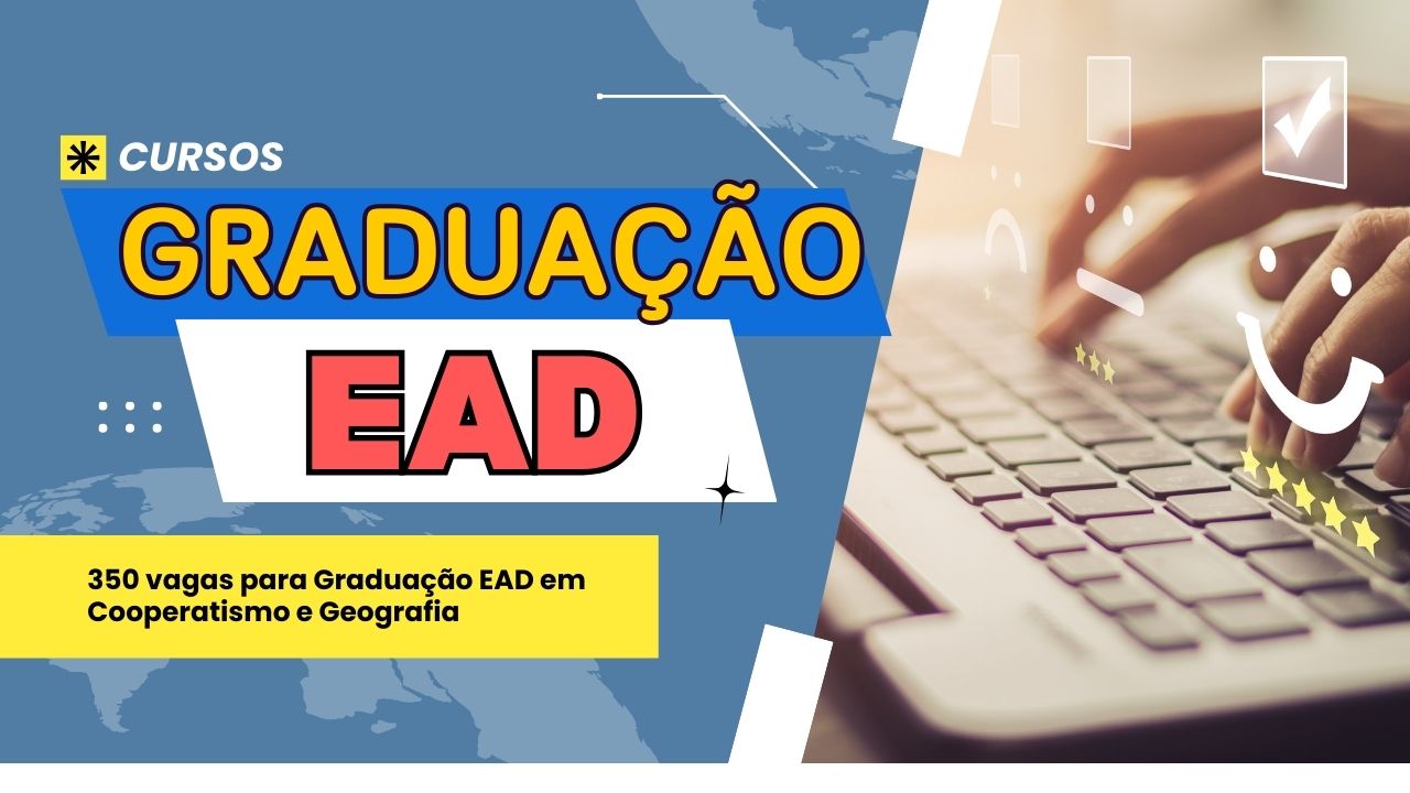 Aproveite a qualidade da UFRGS aliada à comodidade da graduação EAD! São 350 vagas disponíveis para 2025. Inscrições abertas!