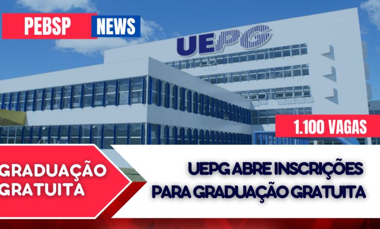 Vestibular UEPG 2024: Mais de 1000 vagas em diversas áreas em Cursos de Graduação GRATUITOS! Inscrições abertas. Seu futuro começa aqui.